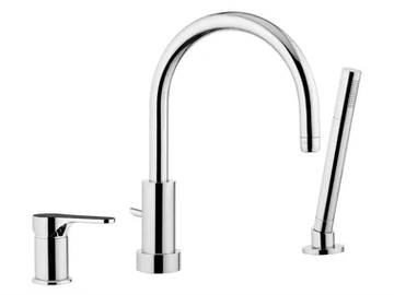 CLASS LINE - 3 hole bathtub set with hand shower by Remer Rubinetterie - view 2